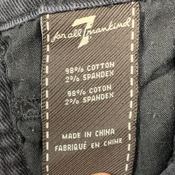 7 for all mankind Black denim overalls Size: 12 - Picture 7 of 7